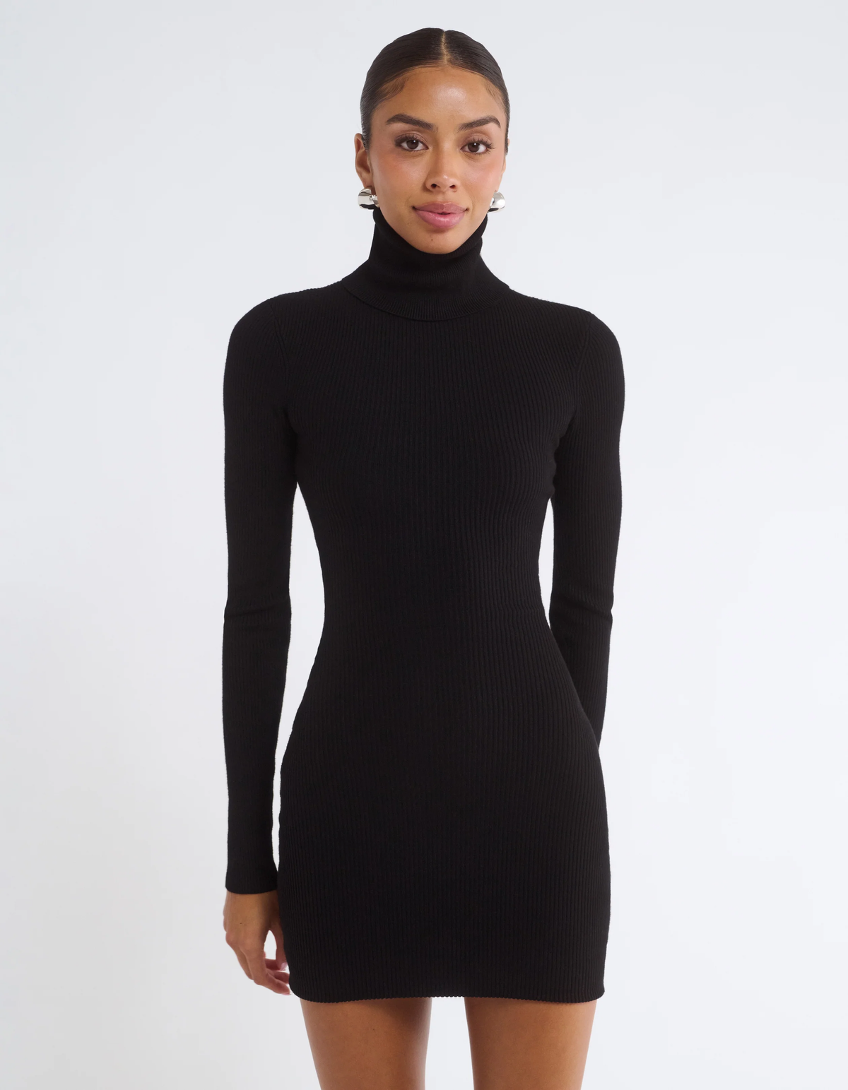 Rumored Turtleneck Mini Dress