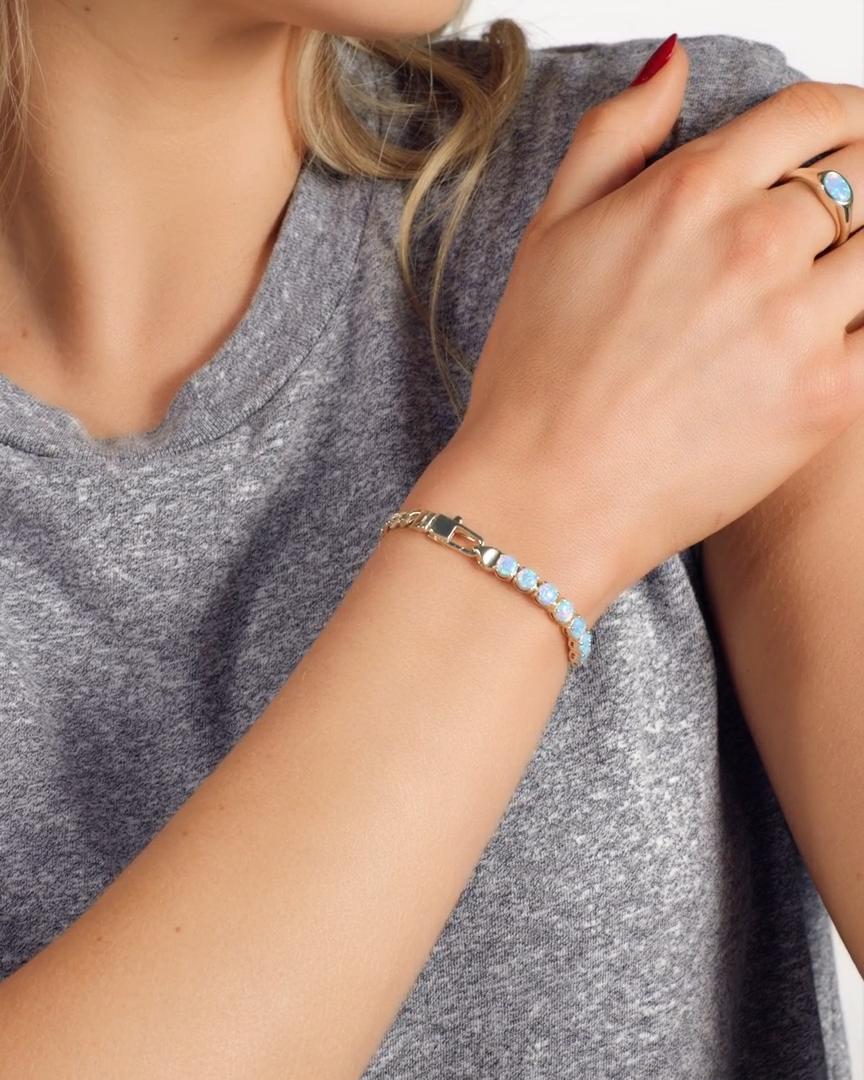 Melinda Maria Julian Loves Opals Bracelet 5mm (Gold)